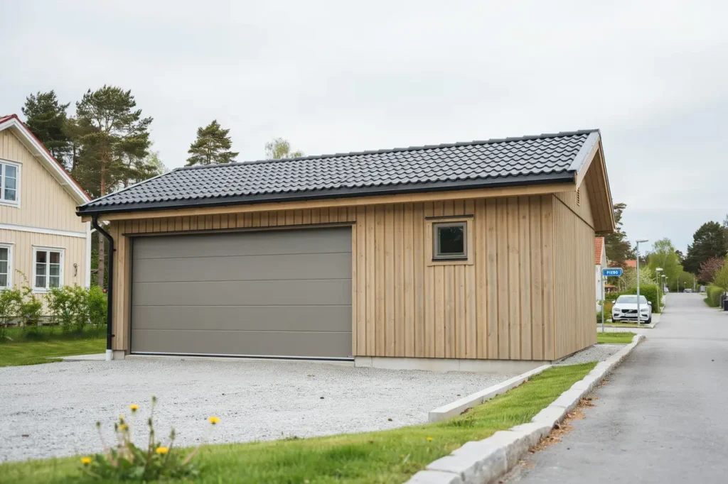 renovering av papptak p garage i pixbo m lnlycke