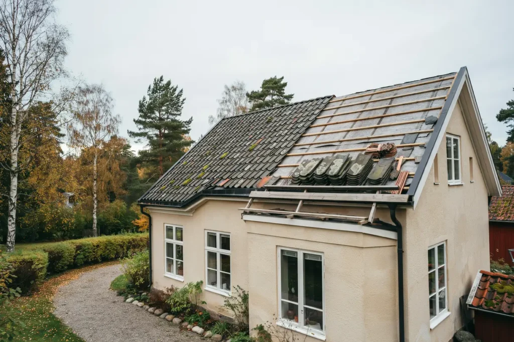 skiffertak p villa n r l nar det sig att l gga nytt renovera eller byta